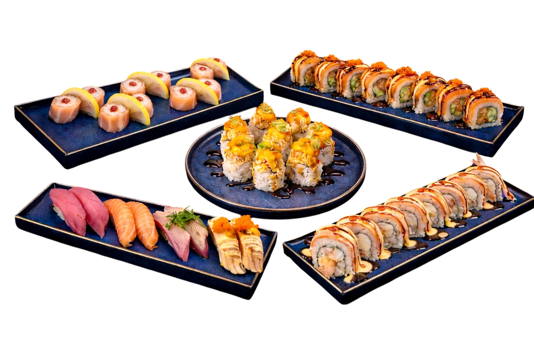 Signature sushi assortment from GENKIS SUSHI in Dallas, Texas